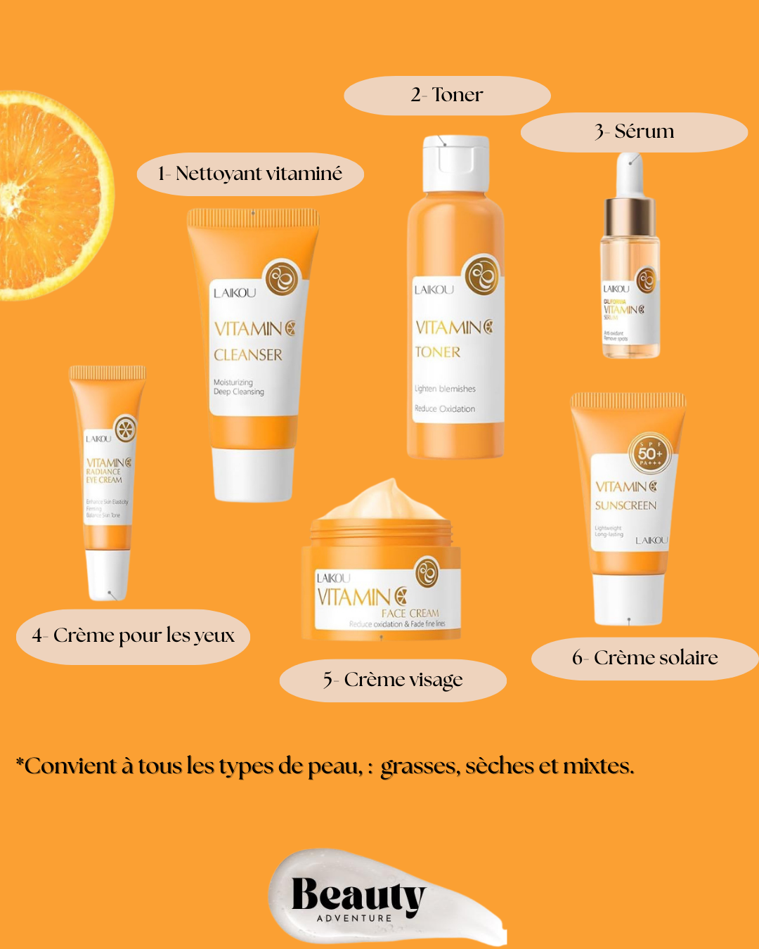 Coffret Soin Éclat Vitamine C – LAIKOU
